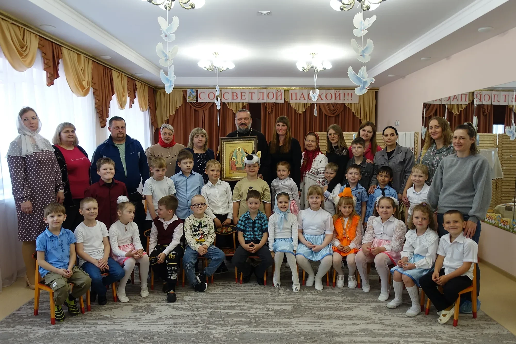 Пасхальный утренник в детском саду с. Нижнедевицк